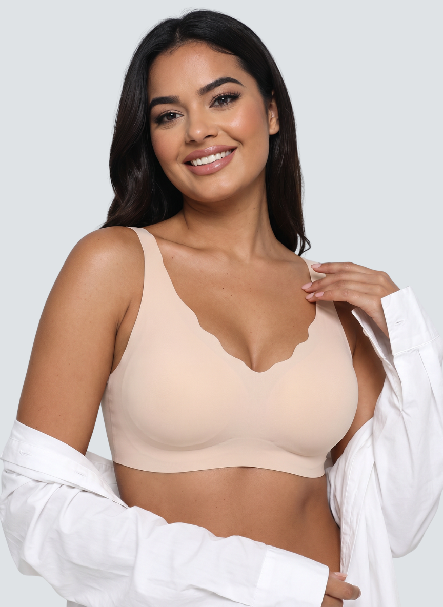 Seamless Scalloped Jelly Bra