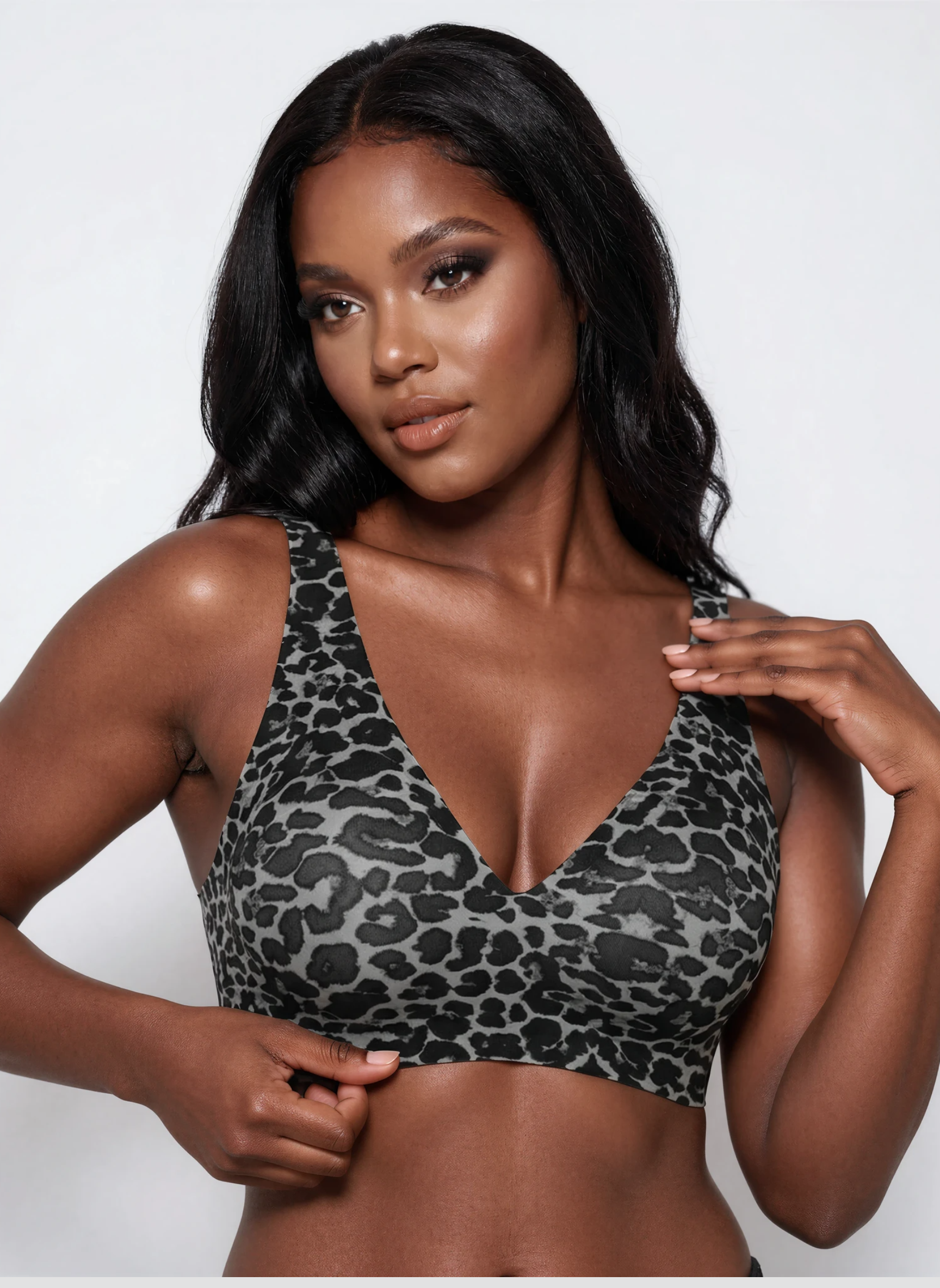 Wireless Leopard Jelly Bra