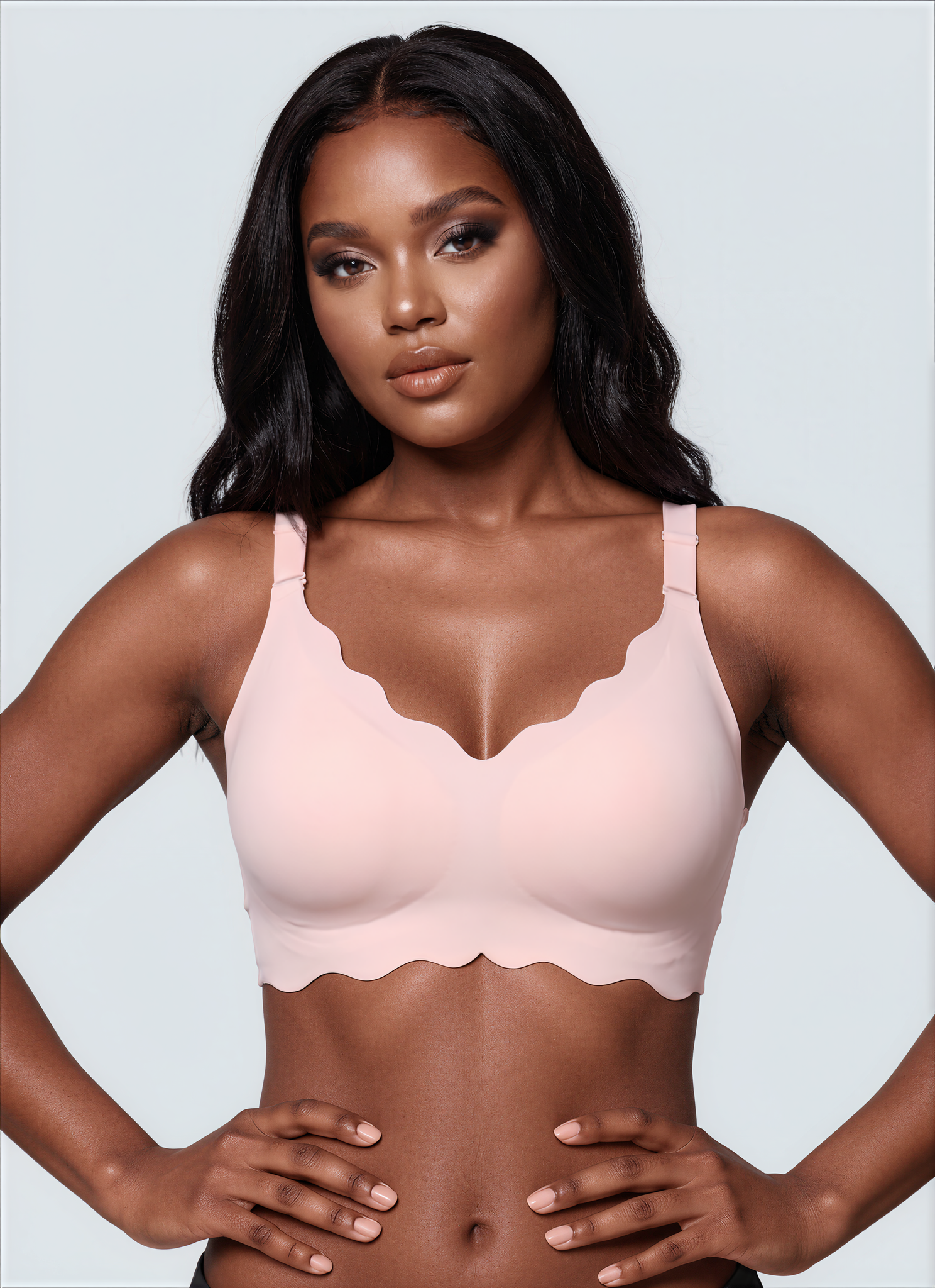 Wireless Scalloped Jelly Bra