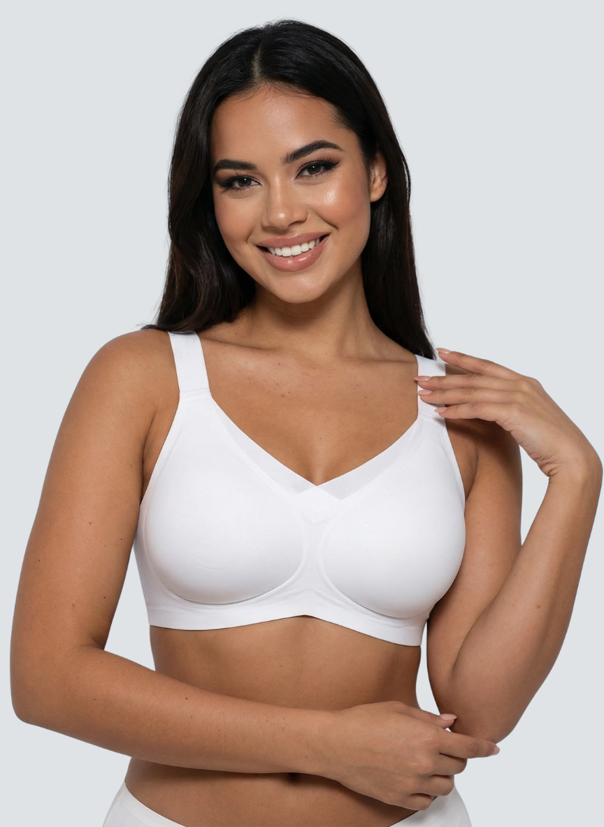 Wireless V-Neck Mesh Jelly Bra