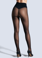 Sheer Fleece-Lined Tights
