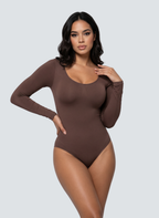 Long-Sleeve Smoothing Bodysuit