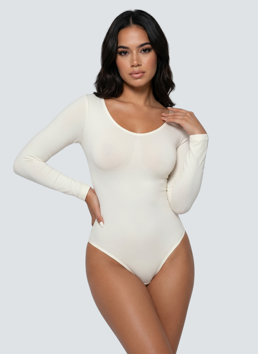 Long-Sleeve Smoothing Bodysuit
