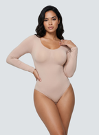 Long-Sleeve Smoothing Bodysuit