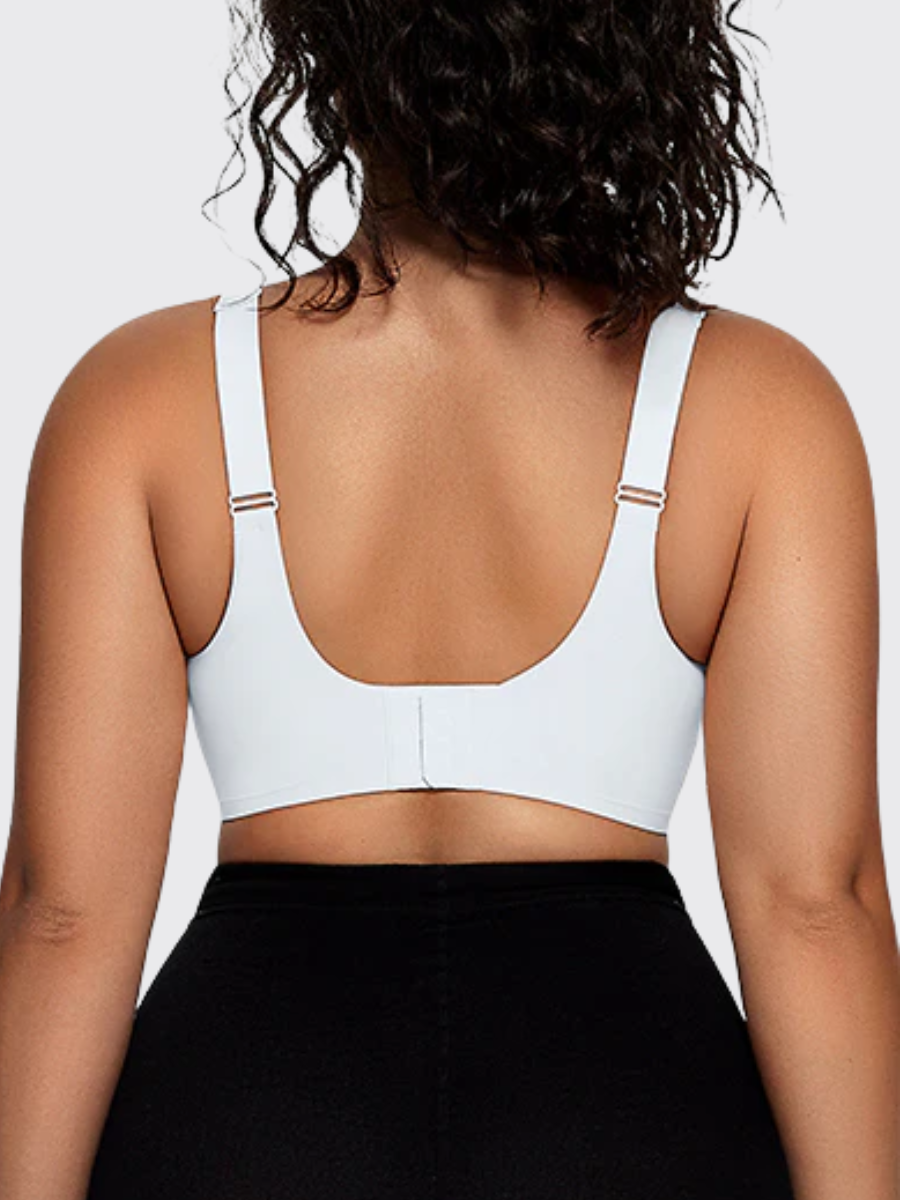 Wireless V-Neck Mesh Push-Up Bra
