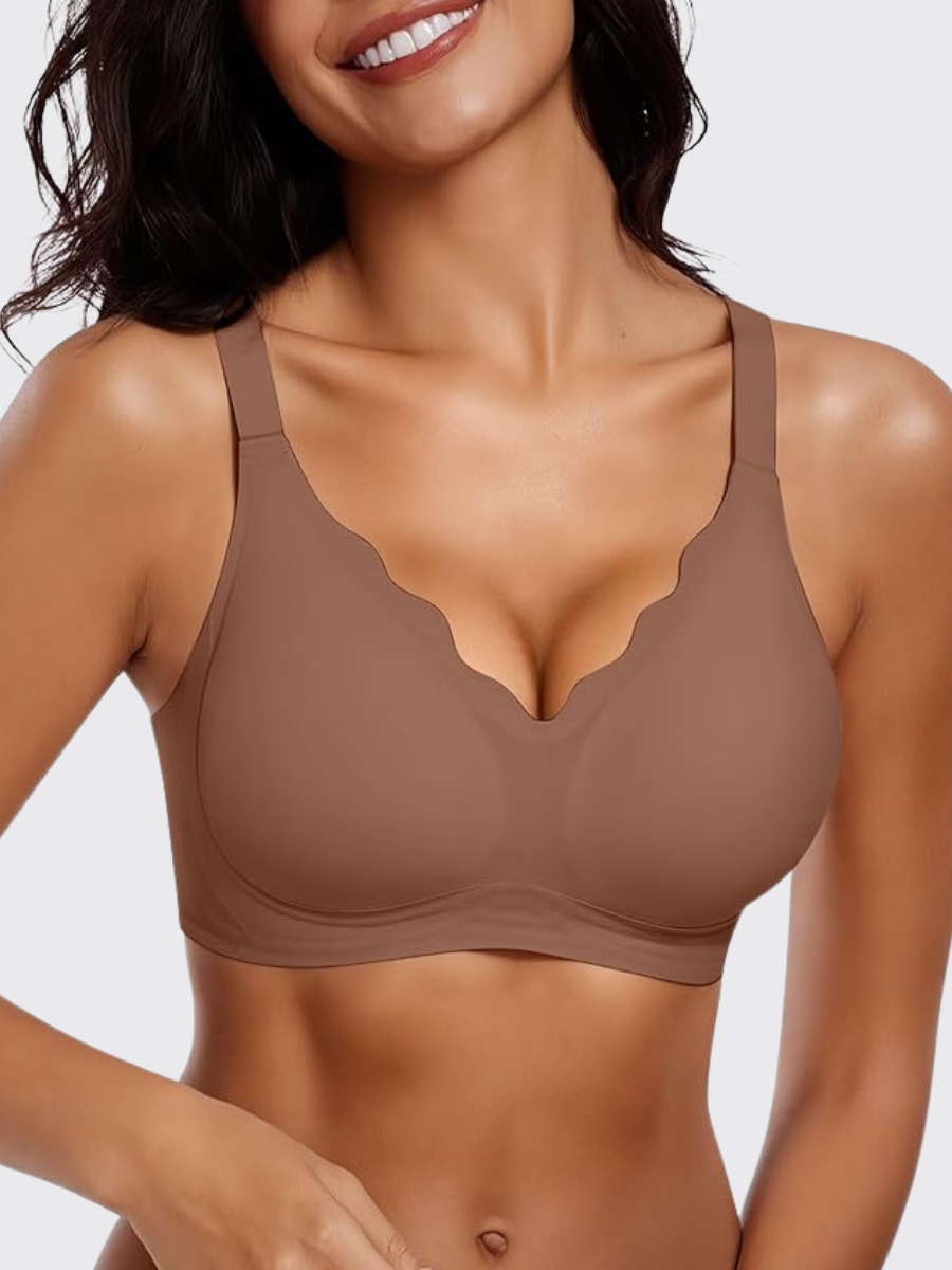 Wireless Scalloped Push-Up Bra