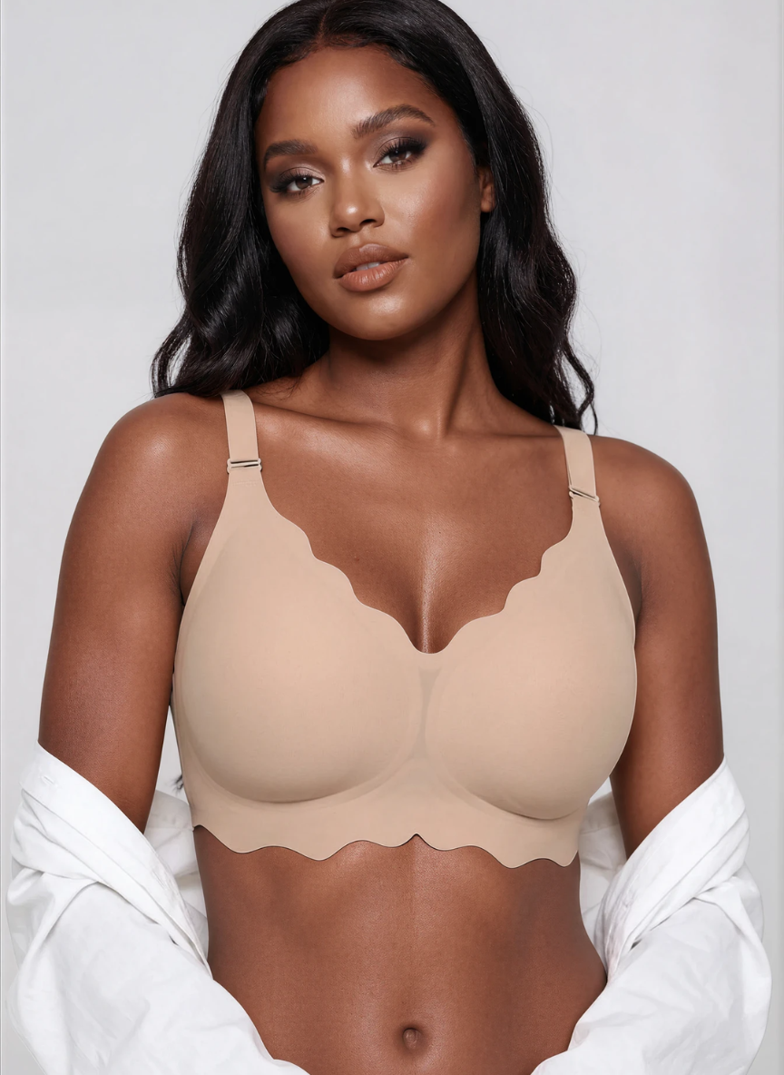 Wireless Scalloped Jelly Bra