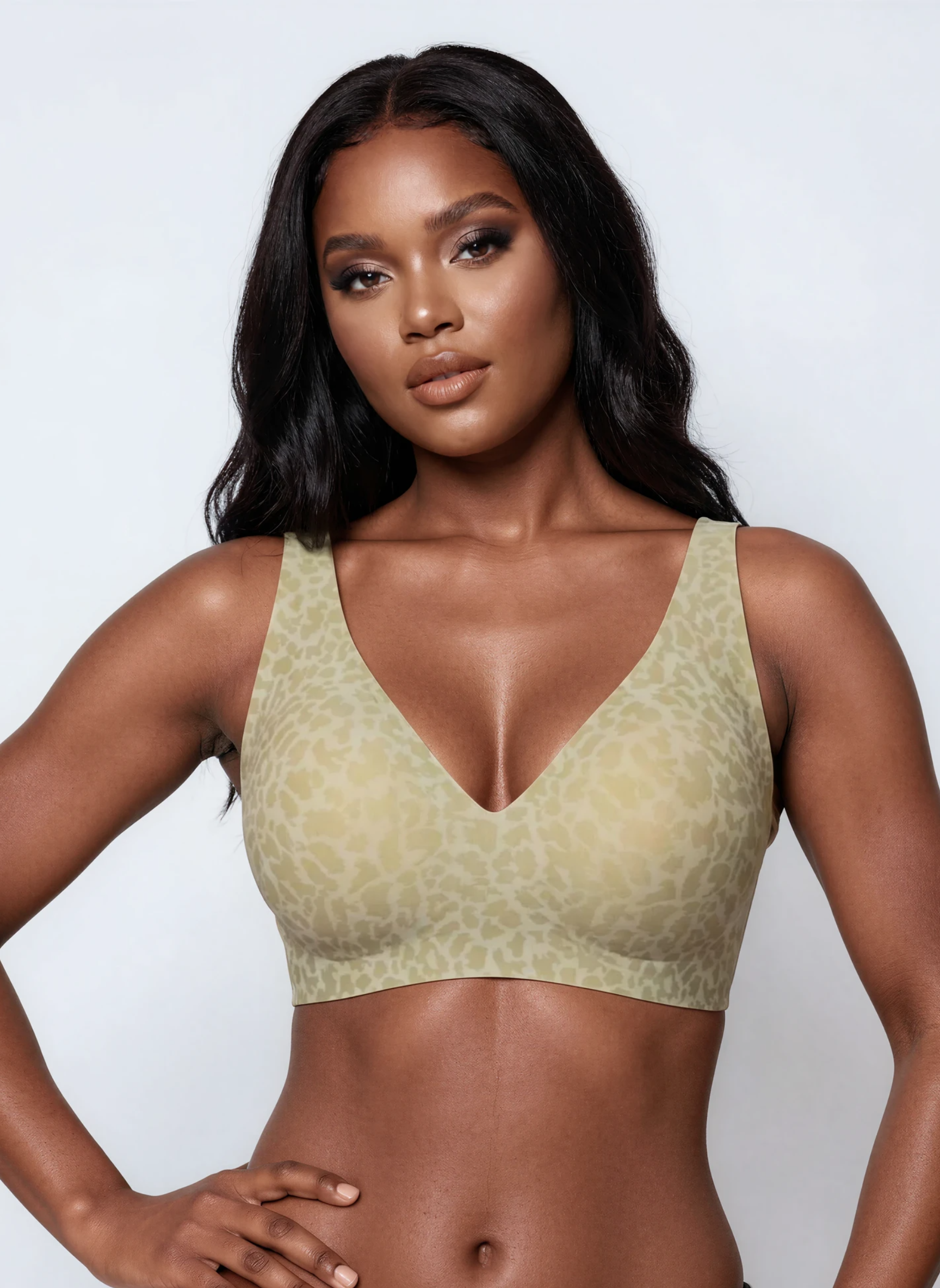 Wireless Leopard Jelly Bra