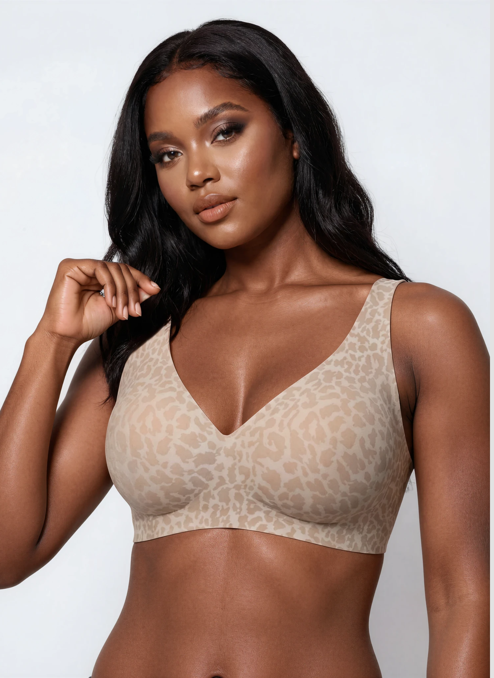 Wireless Leopard Jelly Bra